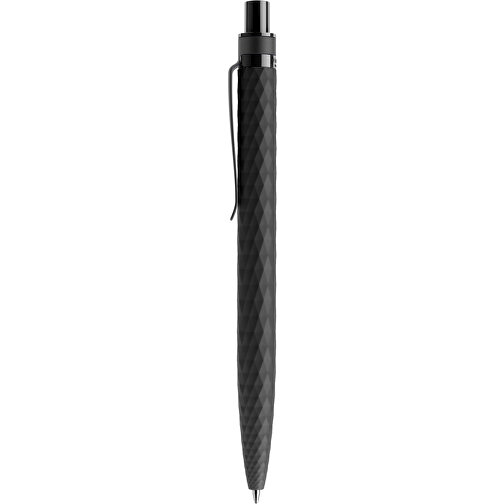 Prodir QS01 Soft Touch PRS Push Kugelschreiber , Prodir, schwarz/schwarz, Kunststoff/Metall, 14,10cm x 1,60cm (Länge x Breite), Bild 2