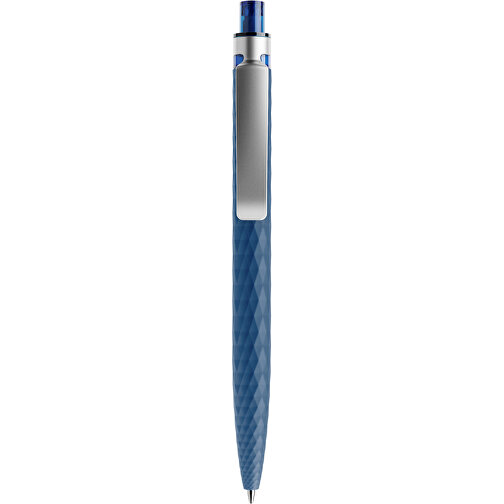 Prodir QS01 Soft Touch PRS Push Kugelschreiber , Prodir, sodalithblau/silber, Kunststoff/Metall, 14,10cm x 1,60cm (Länge x Breite), Bild 1