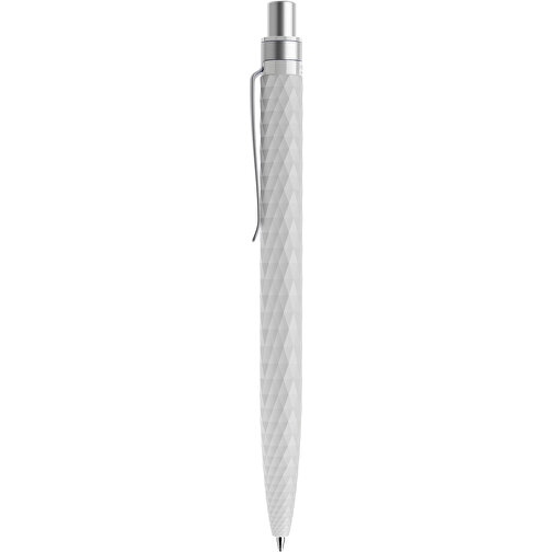Prodir QS01 PMS Push Kugelschreiber , Prodir, zementgrau/silber satiniert, Kunststoff/Metall, 14,10cm x 1,60cm (Länge x Breite), Bild 2