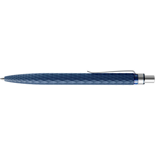 Prodir QS01 PMS Push Kugelschreiber , Prodir, sodalithblau/silber satiniert, Kunststoff/Metall, 14,10cm x 1,60cm (Länge x Breite), Bild 5
