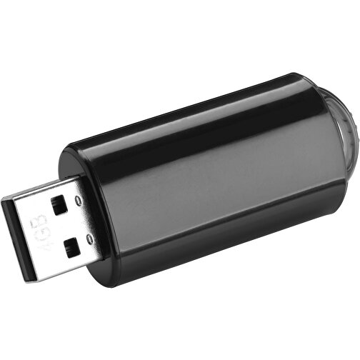 USB-Stick SPRING 3.0 32GB , Promo Effects MB , schwarz MB , 32 GB , Kunststoff MB , 10 - 45 MB/s MB , 5,80cm x 1,20cm x 2,10cm (Länge x Höhe x Breite), Bild 1