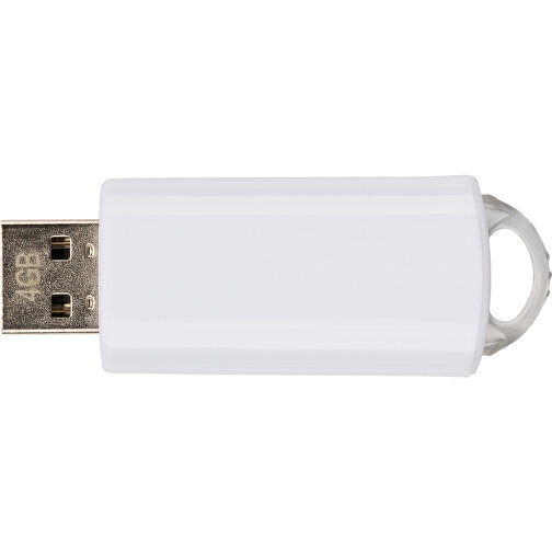 USB-Stick SPRING 4GB , Promo Effects MB , weiß MB , 4 GB , Kunststoff MB , 3 - 10 MB/s MB , 5,80cm x 1,20cm x 2,10cm (Länge x Höhe x Breite), Bild 4