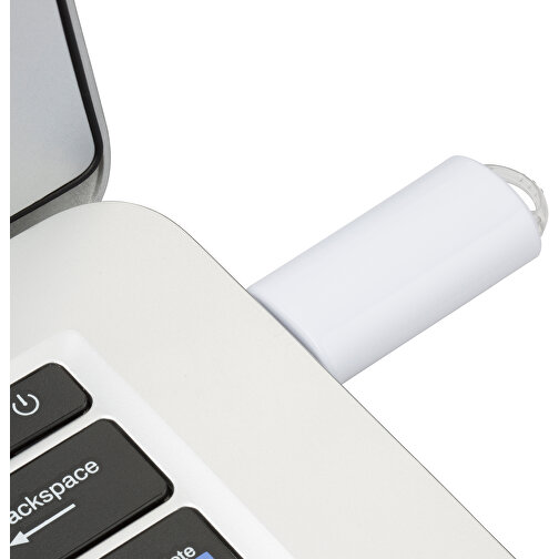 USB-Stick SPRING 4GB , Promo Effects MB , weiß MB , 4 GB , Kunststoff MB , 3 - 10 MB/s MB , 5,80cm x 1,20cm x 2,10cm (Länge x Höhe x Breite), Bild 5