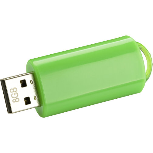 USB-Stick SPRING 2GB , Promo Effects MB , grün MB , 2 GB , Kunststoff MB , 3 - 10 MB/s MB , 5,80cm x 1,20cm x 2,10cm (Länge x Höhe x Breite), Bild 1
