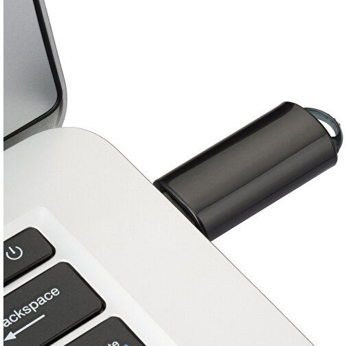 USB-Stick SPRING 1GB , Promo Effects MB , schwarz MB , 1 GB , Kunststoff MB , 3 - 10 MB/s MB , 5,80cm x 1,20cm x 2,10cm (Länge x Höhe x Breite), Bild 5