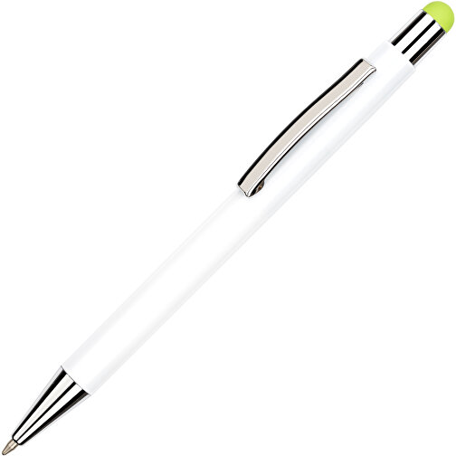 Kugelschreiber Philadelphia , Promo Effects, weiß/grün, Aluminium, 13,50cm x 0,80cm (Länge x Breite), Bild 6