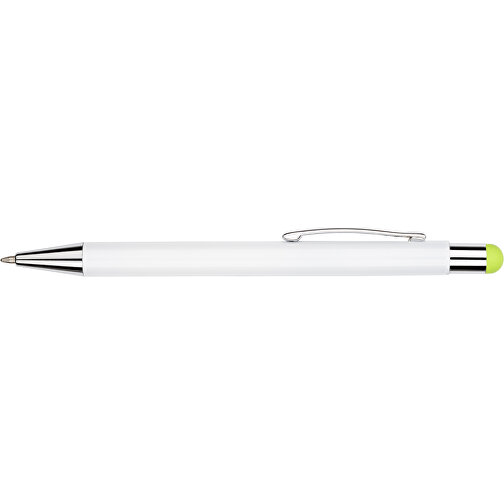 Kugelschreiber Philadelphia , Promo Effects, weiß/grün, Aluminium, 13,50cm x 0,80cm (Länge x Breite), Bild 7
