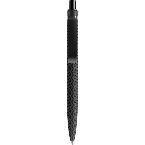 Prodir QS03 Soft Touch PRS Push Kugelschreiber , Prodir, schwarz/schwarz, Kunststoff/Metall, 14,10cm x 1,60cm (Länge x Breite), Bild 1