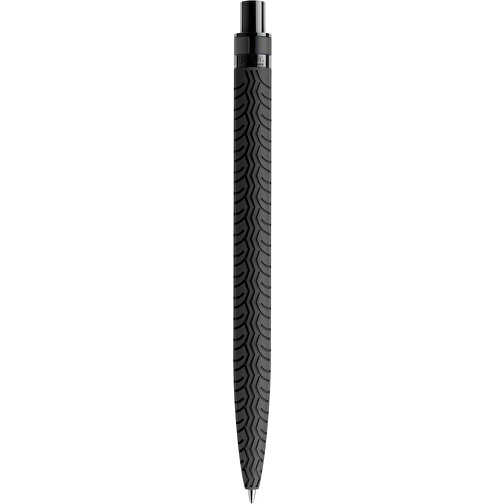 Prodir QS03 Soft Touch PRS Push Kugelschreiber , Prodir, schwarz/schwarz, Kunststoff/Metall, 14,10cm x 1,60cm (Länge x Breite), Bild 3