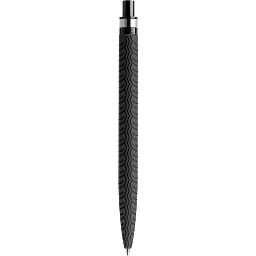 Prodir QS03 Soft Touch PRS Push Kugelschreiber , Prodir, schwarz/silber, Kunststoff/Metall, 14,10cm x 1,60cm (Länge x Breite), Bild 3