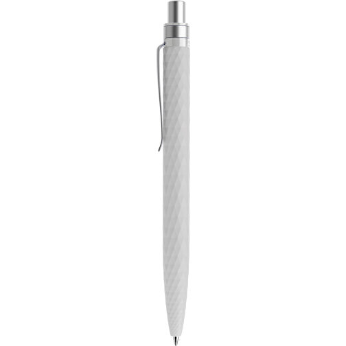 Prodir QS01 Soft Touch PRS Push Kugelschreiber , Prodir, zementgrau/silber satiniert, Kunststoff/Metall, 14,10cm x 1,60cm (Länge x Breite), Bild 2