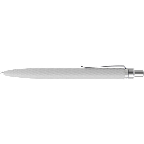 Prodir QS01 Soft Touch PRS Push Kugelschreiber , Prodir, zementgrau/silber satiniert, Kunststoff/Metall, 14,10cm x 1,60cm (Länge x Breite), Bild 5