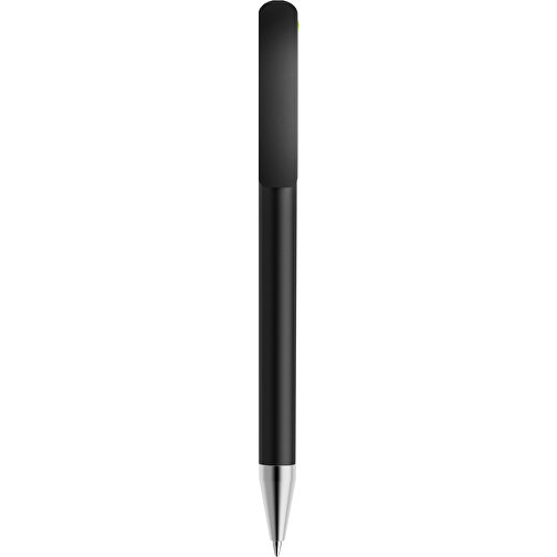 Prodir DS3 TMS Twist Kugelschreiber , Prodir, schwarz / hellgrün, Kunststoff/Metall, 13,80cm x 1,50cm (Länge x Breite), Bild 1