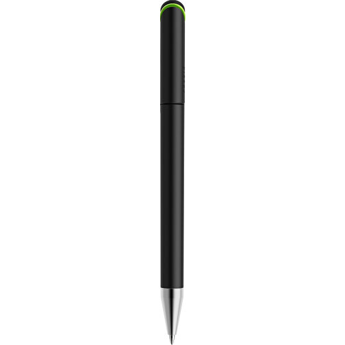 Prodir DS3 TMS Twist Kugelschreiber , Prodir, schwarz / hellgrün, Kunststoff/Metall, 13,80cm x 1,50cm (Länge x Breite), Bild 3