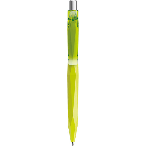 Prodir QS20 PRT Push Kugelschreiber , Prodir, gelbgrün / silber satiniert, Kunststoff/Metall, 14,10cm x 1,60cm (Länge x Breite), Bild 1