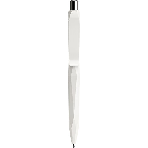 Prodir QS20 PMP Push Kugelschreiber , Prodir, weiss / silber, Kunststoff/Metall, 14,10cm x 1,60cm (Länge x Breite), Bild 1