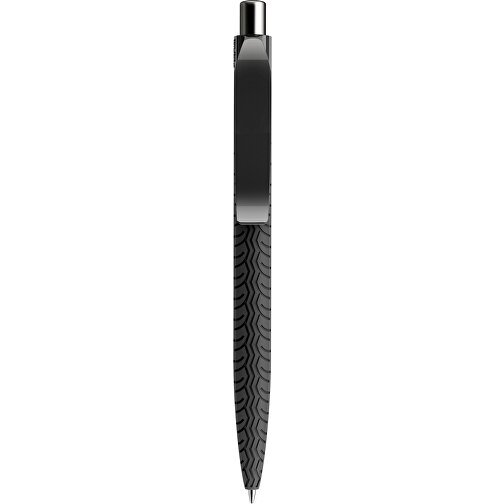 Prodir QS03 PRP Push Kugelschreiber , Prodir, schwarz/silber poliert, Kunststoff/Metall, 14,10cm x 1,60cm (Länge x Breite), Bild 1
