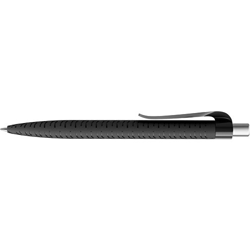 Prodir QS03 PMP Push Kugelschreiber , Prodir, schwarz/silber satiniert, Kunststoff/Metall, 14,10cm x 1,60cm (Länge x Breite), Bild 4