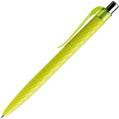 Prodir QS01 PRT Push Kugelschreiber , Prodir, gelbgrün/silber poliert, Kunststoff/Metall, 14,10cm x 1,60cm (Länge x Breite), Bild 4