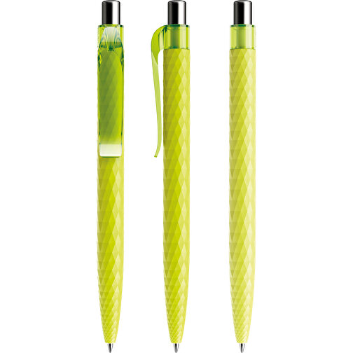 Prodir QS01 PRT Push Kugelschreiber , Prodir, gelbgrün/silber poliert, Kunststoff/Metall, 14,10cm x 1,60cm (Länge x Breite), Bild 6