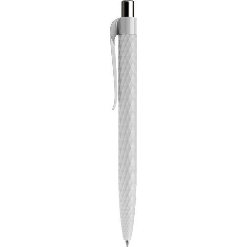Prodir QS01 PRP Push Kugelschreiber , Prodir, zementgrau/silber poliert, Kunststoff/Metall, 14,10cm x 1,60cm (Länge x Breite), Bild 2