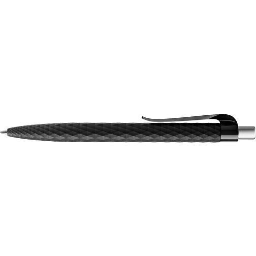 Prodir QS01 PRP Push Kugelschreiber , Prodir, schwarz/silber satiniert, Kunststoff/Metall, 14,10cm x 1,60cm (Länge x Breite), Bild 5