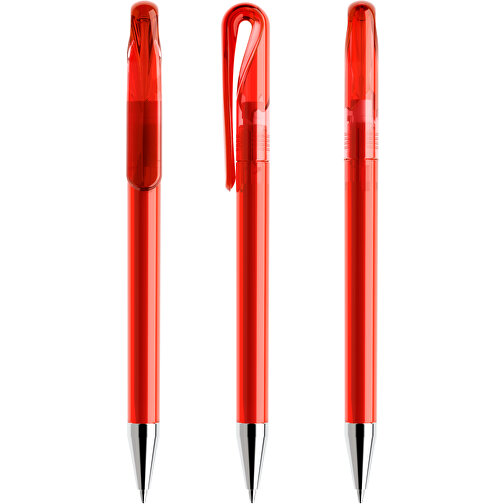 Prodir DS1 TTC Twist Kugelschreiber , Prodir, rot, Kunststoff/Metall, 14,10cm x 1,40cm (Länge x Breite), Bild 6