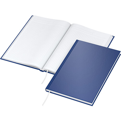 Notizbuch Note-Book Bestseller A5, Matt-dunkelblau , dunkelblau, Hochweißes Schreibpapier 90 g/m², 21,00cm x 14,80cm (Länge x Breite), Bild 2