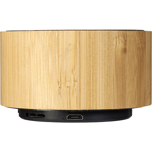 Cosmos Bluetooth® Lautsprecher Aus Bambus , natur / schwarz, Bambusholz, 4,30cm (Höhe), Bild 3