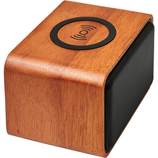 Wooden högtalare med trådlös laddningsplatta, Bild 4