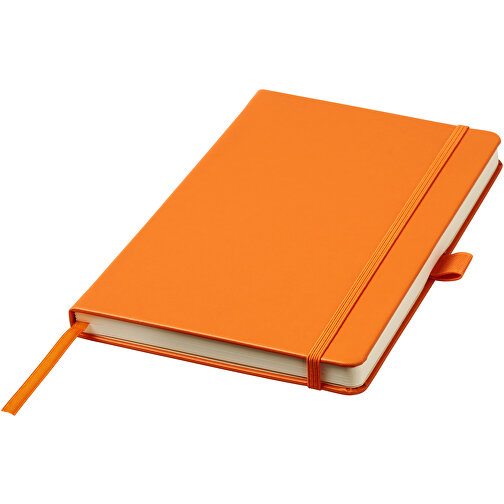 Nova A5 Gebundenes Notizbuch , orange, Lederimitat Papier, 21,50cm x 1,60cm x 14,20cm (Länge x Höhe x Breite), Bild 1