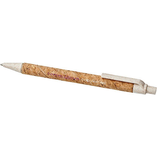 Bolígrafo de corcho y paja de trigo 'Midar', Imagen 4