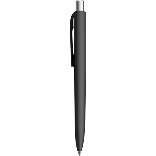 Prodir DS8 PRR Push Kugelschreiber , Prodir, schwarz/silber satiniert, Kunststoff/Metall, 14,10cm x 1,50cm (Länge x Breite), Bild 2