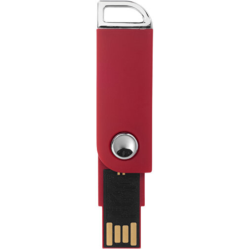 Swivel Rectangular USB-Stick , rot MB , 32 GB , Kunststoff MB , 5,40cm x 1,70cm x 0,70cm (Länge x Höhe x Breite), Bild 3