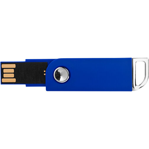 Swivel Rectangular USB-Stick , blau MB , 1 GB , Kunststoff MB , 5,40cm x 1,70cm x 0,70cm (Länge x Höhe x Breite), Bild 7