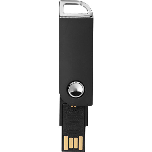 Swivel Rectangular USB-Stick , schwarz MB , 4 GB , Kunststoff MB , 5,40cm x 1,70cm x 0,70cm (Länge x Höhe x Breite), Bild 3