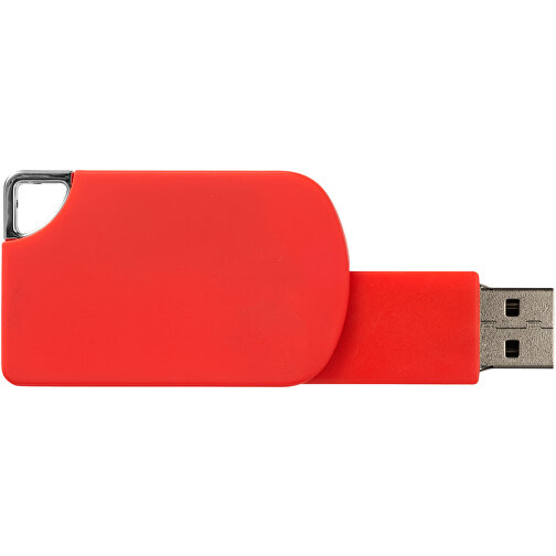 Swivel Square USB-Stick , rot MB , 32 GB , Kunststoff MB , 5,00cm x 3,10cm x 1,00cm (Länge x Höhe x Breite), Bild 6