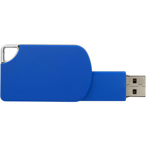 Swivel Square USB-Stick , blau MB , 4 GB , Kunststoff MB , 5,00cm x 3,10cm x 1,00cm (Länge x Höhe x Breite), Bild 4