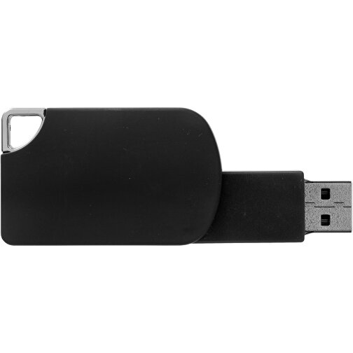 Swivel Square USB-Stick , schwarz MB , 1 GB , Kunststoff MB , 5,00cm x 3,10cm x 1,00cm (Länge x Höhe x Breite), Bild 4
