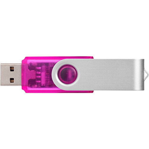 Rotate Transculent USB-Stick , rosa MB , 4 GB , Kunststoff, Aluminium MB , 5,80cm x 1,90cm x 1,00cm (Länge x Höhe x Breite), Bild 5