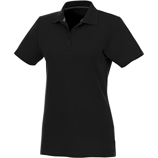 Helios Poloshirt Für Damen , schwarz, Piqué Strick 100% BCI Baumwolle, 180 g/m2, 3XL, , Bild 1
