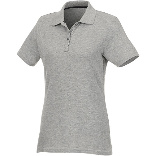 Helios Poloshirt Für Damen , heather grau, Piqué Strick 90% Baumwolle, 10% Viskose, 180 g/m2, XS, , Bild 1