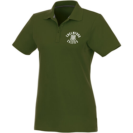 Helios Poloshirt Für Damen , armeegrün, Piqué Strick 100% BCI Baumwolle, 180 g/m2, XS, , Bild 2