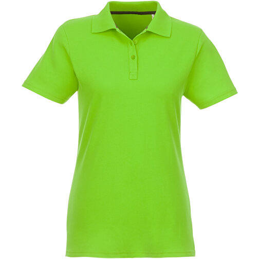 Helios Poloshirt Für Damen , apfelgrün, Piqué Strick 100% BCI Baumwolle, 180 g/m2, L, , Bild 4