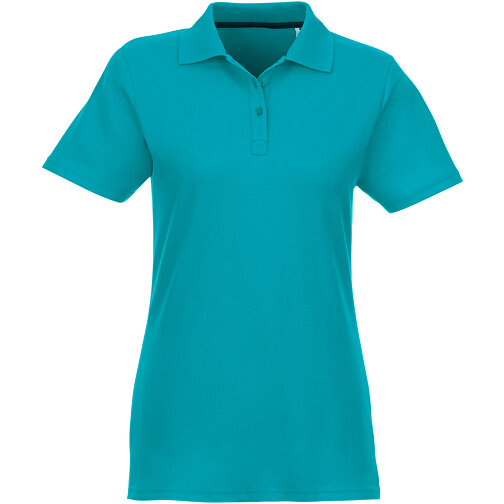 Helios Poloshirt Für Damen , aquablau, Piqué Strick 100% BCI Baumwolle, 180 g/m2, XL, , Bild 3