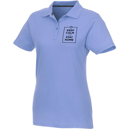 Helios Poloshirt Für Damen , hellblau, Piqué Strick 100% BCI Baumwolle, 180 g/m2, S, , Bild 3