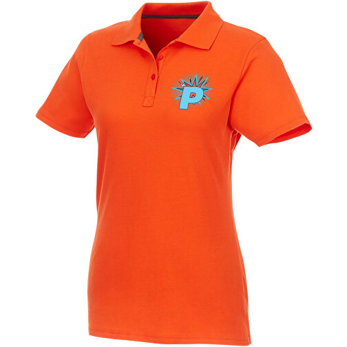Helios Poloshirt Für Damen , orange, Piqué Strick 100% BCI Baumwolle, 180 g/m2, XXL, , Bild 2