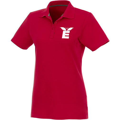 Helios Poloshirt Für Damen , rot, Piqué Strick 100% BCI Baumwolle, 180 g/m2, XXL, , Bild 2