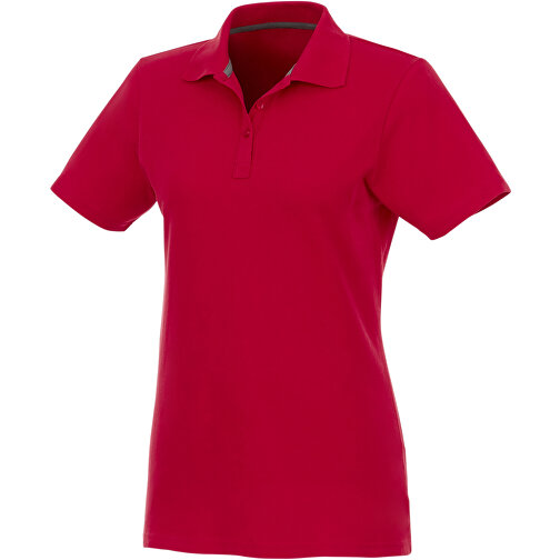 Helios Poloshirt Für Damen , rot, Piqué Strick 100% BCI Baumwolle, 180 g/m2, M, , Bild 1
