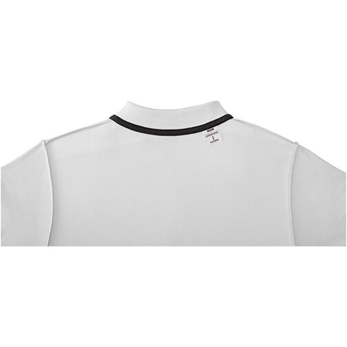 Helios Poloshirt Für Damen , weiß, Piqué Strick 100% BCI Baumwolle, 180 g/m2, L, , Bild 6